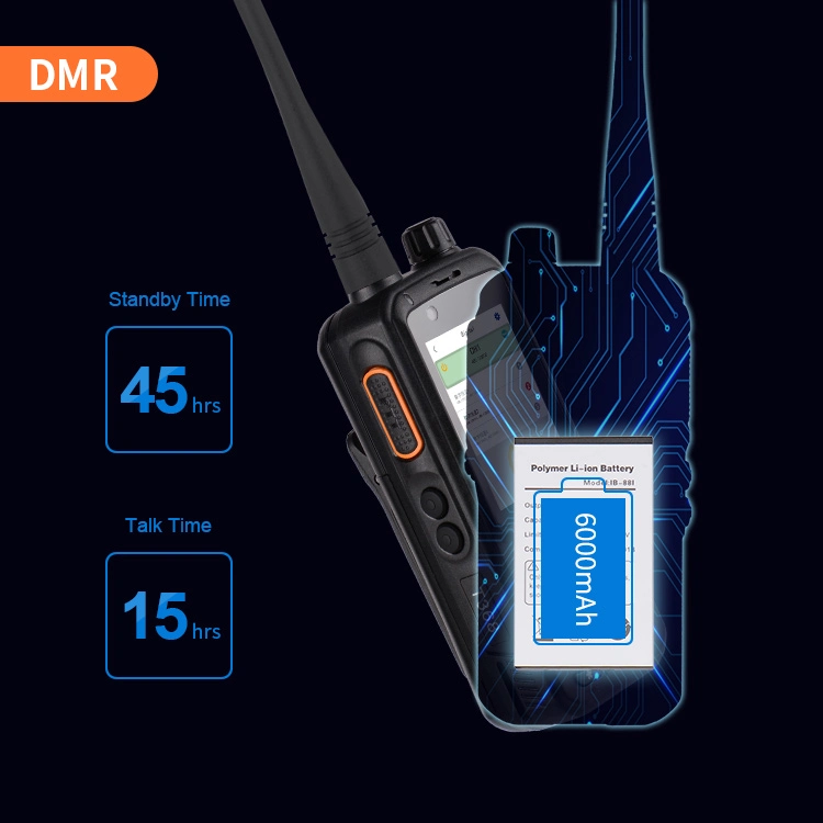 Inrico Wireless Set Walkie Talkie T368 4G Android Two-Way Dmr and Poc Multi-Mode Radios