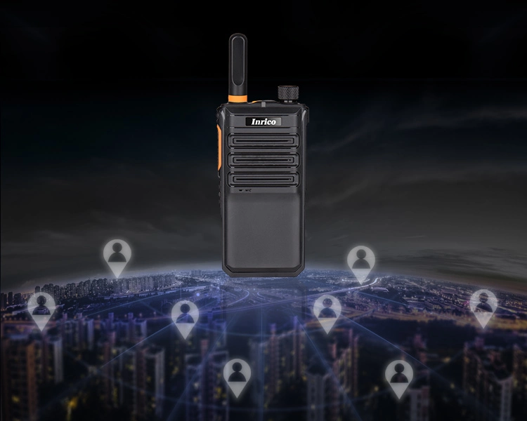 4G Poc LTE Network Android Walkie Way Radio with Dual SIM Card and GPS Button Inrico T520