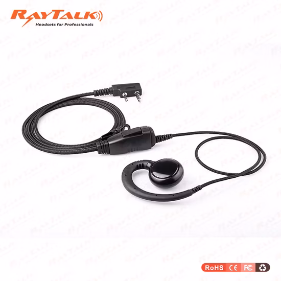 C Shape Ear Hook Earphone for Motorola Walkie Talkie