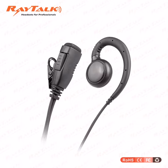 C Shape Ear Hook Earphone for Motorola Walkie Talkie