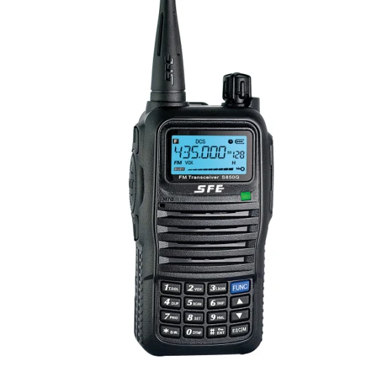 Sfe S850g-1 UHF-VHF アナログ ラジオ、128 チャンネル、5W、高出力、長距離通話